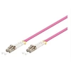 Image de goobay - Câble réseau - LC multi-mode (M) pour LC multi-mode (M) - 1 m - fibre optique - 50 / 125 microns - OM4 - sans halogène - violet
