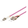 Image de goobay - Câble réseau - SC multi-mode (M) pour LC multi-mode (M) - 10 m - fibre optique - 50 / 125 microns - OM4 - sans halogène - violet