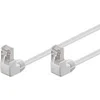 Image de Câble RJ45 CAT.5 avec têtes coudées Blanc - 1m