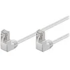Image de goobay - Câble réseau - RJ-45 (M) pour RJ-45 (M) - 2 m - paire torsadée écrantée (F/UTP) - CAT 5e - moulé, connecteur à 90 ° - blanc