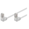 Image de goobay - Câble réseau - RJ-45 (M) pour RJ-45 (M) - 3 m - paire torsadée écrantée (F/UTP) - CAT 5e - moulé, connecteur à 90 ° - blanc