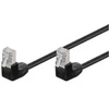 Image de Câble RJ45 CAT.5 avec têtes coudées Noir - 1m