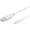 Image de goobay - Câble USB - USB (M) pour Micro-USB de type B (M) - USB 2.0 - 30 cm - blanc