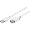 Image de goobay - Rallonge de câble USB - USB (F) pour USB (P) - USB 2.0 - 60 cm - blanc