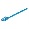 Image de goobay - Cordon de raccordement - RJ-45 (M) pour RJ-45 (M) - 2 m - UTP - CAT 6a - moulé, plat - bleu