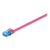 Image de goobay - Cordon de raccordement - RJ-45 (M) pour RJ-45 (M) - 2 m - UTP - CAT 6a - moulé, plat - magenta
