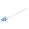 Image de goobay - Câble réseau - RJ-45 (M) pour RJ-45 (M) - 2 m - UTP - CAT 6a - moulé, plat - blanc