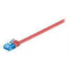 Image de goobay - Cordon de raccordement - RJ-45 (M) pour RJ-45 (M) - 5 m - UTP - CAT 6a - moulé, plat - rouge