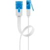 Image de goobay - Câble réseau - RJ-45 (M) pour RJ-45 (M) - 10 m - UTP - CAT 6a - moulé, plat - blanc