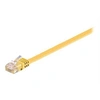 Image de goobay - Cordon de raccordement - RJ-45 (M) pour RJ-45 (M) - 1 m - UTP - CAT 6 - moulé, plat - jaune