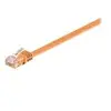 Image de goobay - Cordon de raccordement - RJ-45 (M) pour RJ-45 (M) - 1.5 m - UTP - CAT 6 - moulé, plat - orange