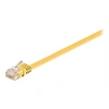 Image de goobay - Câble réseau - RJ-45 (M) pour RJ-45 (M) - 2 m - UTP - CAT 6 - moulé, plat - jaune