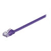 Image de goobay - Cordon de raccordement - RJ-45 (M) pour RJ-45 (M) - 2 m - UTP - CAT 6 - moulé, plat - violet