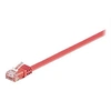 Image de goobay - Câble réseau - RJ-45 (M) pour RJ-45 (M) - 3 m - UTP - CAT 6 - moulé, plat - rouge