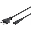 Image de 97359 câble d'alimentation prise eu type c vers prise double femelle type c7, droit 0,5 m, noir