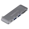 Image de Adaptateur USB 2.0 CONNECT C7 283005 [1x USB 3.0 femelle type C, USB 3.0 femelle type C, USB-C femelle (Power Delivery), Slot pour carte MicroSD,