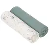 Image de LÄSSIG Linge de puériculture pour bébé Lot de 2 mousselines Couverture de puériculture douillettement doux et respirant (2 pcs. 120 x 120 cm)/ Heavenly Soft Swaddle XL Garden Explorer boys en occasion ou reconditionné