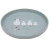 Image de - Assiette Tiny Farmer Mouton et Oie bleu - bleu