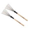 Image de - jb1 balais manche bois brins acier - paire de baguettes