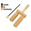 Image de Petit Agogo En Hêtre 2 Tons Avec Baguette - 3+ Percussions à main