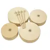Image de set de 4 toms en bois avec 4 baguettes- éveil musical