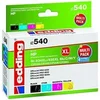 Image de edding EDD-540 Lot de 4 cartouches d'encre compatibles avec HP 934XL/935XL (C2P23/C2P24/C2P25/C2P26) Noir/cyan/magenta/jaune 1 x 45 + 3 x 12 ml