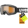 Image de uvex speedy pro - masque de ski pour enfants - à contraste accentué - champ de vision élargi et anti-buée - black/lasergold - one size en occasion ou reconditionné