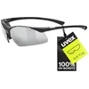 Image de Uvex Sportstyle 223 - Lunettes de Sport pour Hommes et Femmes - Effet Miroir - Confort et Maintien Parfait Sans Points de Pression - Black/Silver - One Size en occasion ou reconditionné