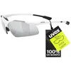Image de Uvex Sportstyle 223 - Lunettes de Sport pour Hommes et Femmes - Effet Miroir - Confort et Maintien Parfait Sans Points de Pression - White/Silver - One Size en occasion ou reconditionné