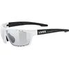 Image de Uvex Sportstyle 706 V - Lunettes de Sport pour Hommes et Femmes - à Teinte Variable - Anti-Buée - White Black Matt/Smoke - One Size en occasion ou reconditionné