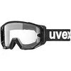 Image de uvex Athletic Bike - Lunettes de Vélo pour Hommes et Femmes - Champ de Vision Élargi et Anti-Buée - Anti-Buée - Black-Clear - One Size en occasion ou reconditionné