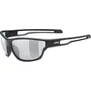 Image de Uvex sportstyle 806 V - lunettes extérieures pour hommes et femmes - à teinte variable - anti-buée - black matt/smoke - one size en occasion ou reconditionné
