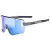 Image de uvex Sportstyle 236 Set - Lunettes de Sport pour Hommes et Femmes - Anti-Buée - Verres de Rechange Compris - Rhino deep Space Matt/Blue - One Size en occasion ou reconditionné