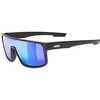 Image de Uvex Lgl 51 - Lunettes de Soleil pour Hommes et Femmes - Effet Miroir - Catégorie de Filtre 3 - Black Matt/Green - One Size en occasion ou reconditionné