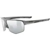 Image de uvex axos set - lunettes de sport pour adults - protection à 100% contre les UVA, UVB et UVC - confort et maintien parfait sans points de pression - grey matt/mir.silver - one size en occasion ou reconditionné