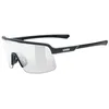 Image de uvex dyrt - lunettes de sport pour adults - Catégorie de filtre 0 - protection à 100% contre les UVA, UVB et UVC - black matt/transparent - one size en occasion ou reconditionné