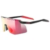 Image de uvex pace stage s - lunettes de sport pour adults - protection à 100% contre les UVA, UVB et UVC - anti-buée - black matt/mir.red - one size en occasion ou reconditionné