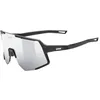 Image de Uvex sequenze - lunettes de sport pour adults - protection à 100% contre les UVA, UVB et UVC - anti-buée - black matt/mir.silver - one size en occasion ou reconditionné
