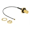Image de - Câble d'antenne - RP-SMA (F) pour MHF4 (M) - 10 cm - coaxial - noir