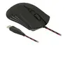 Image de - Souris - droitiers et gauchers - optique - 4 boutons - filaire - USB - noir, rouge - Pour la vente au détail