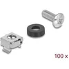 Image de Kit de montage rack - 100 vis M6 + 100 écrous M6 + 100 rondelles en plastique