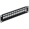 Image de Delock keystone 10 patchpanel 12 port metall noir - 43326