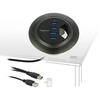 Image de 62868 USB 3.0 (3.1 Gen 1) Type-A 5000Mbit/s Noir hub & concentrateur - hubs & concentrateurs (USB 3.0 (3.1 Gen 1) Type-A, USB 3.0 (3.1 Gen 1) Type-A,