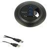 Image de In-Desk Hub 3 Port USB 3.0 + 2 Slot SD Card Reader - Concentrateur (hub) - 3 x SuperSpeed USB 3.0 - de bureau
