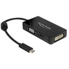 Image de - Adaptateur vidéo externe - USB-C - DVI, HDMI, VGA - noir