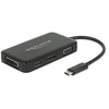 Image de 63929 hub & concentrateur USB 2.0 Type-C Noir - Hubs & concentrateurs (USB 2.0 Type-C, DVI-I