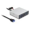 Image de Hub USB 3.0 10 ports façade baie 3.5 pouces