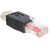 Image de - Adaptateur USB - RJ-45 (M) pour USB (F) - noir