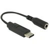 Image de - Adaptateur audio - 24 pin USB-C (M) pour mini-phone stereo 3.5 mm (F) - USB 2.0 - 14 cm - noir