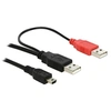 Image de - Câble USB - USB, USB (alimentation uniquement) (M) pour mini USB type B (M) - 1 m